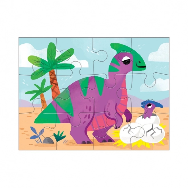 Mudpuppy Dinosaurier Puzzle Set 4-in-1