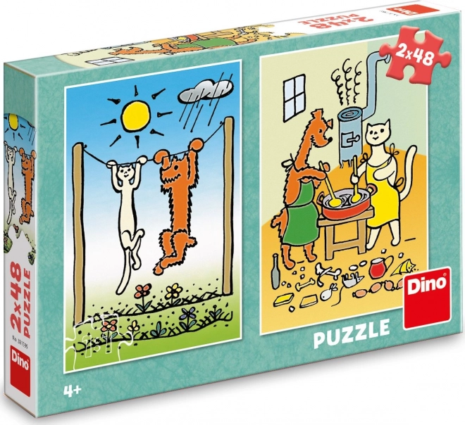 Puzzle Krtek Freude 2x48 Teile