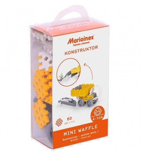 Mini-Waffle Bauklötze - Bauarbeiter Set klein