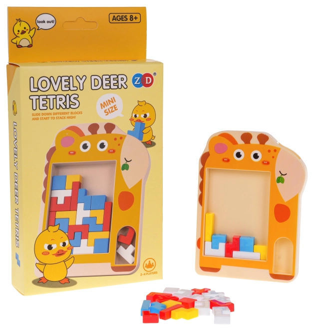 Mini-Giraffen-Tetris-Spiel für Kinder und Erwachsene – Giraffe