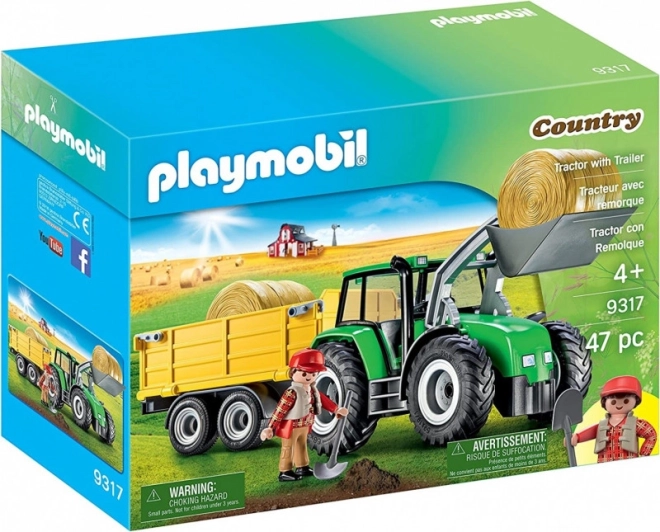 Figurenset Land 9317 Traktor mit Anhänger