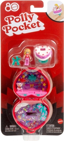 Polly Pocket Jubiläums-Kompaktset zum 80. Jubiläum von Mattel mit Ring