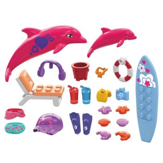 Mega Bloks Barbie Delfin Abenteuer