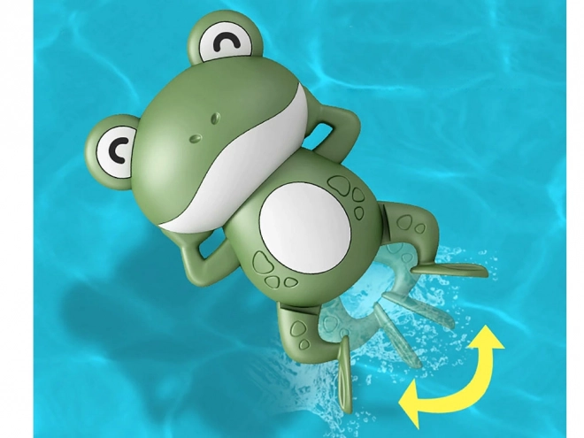 Aufziehbarer schwimmender Frosch für die Badewanne