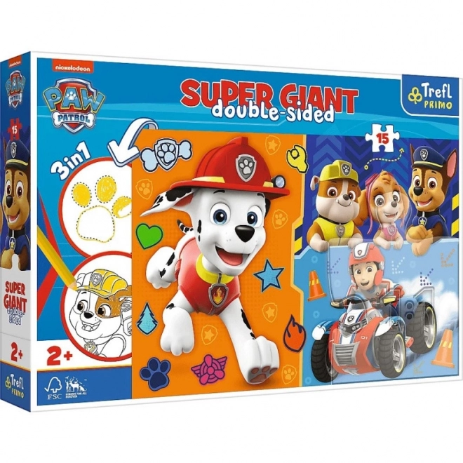 Paw Patrol Superriese Doppelseitiges Puzzle