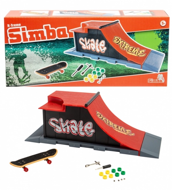 Mini Skateboard mit Extremer Rampe von Simba