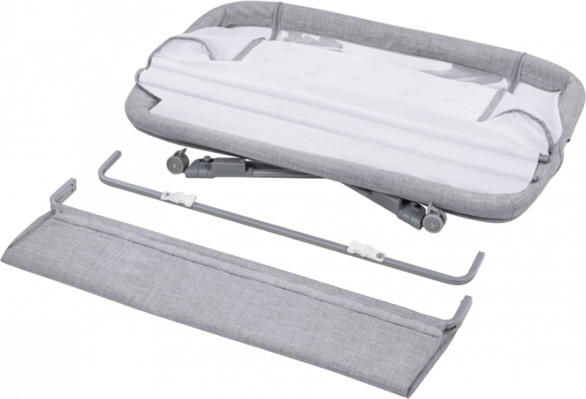 Lionelo Babybett Luna 2-in-1 Grau Beton