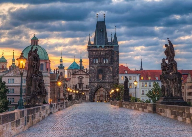 Prag: Spaziergang über die Karlsbrücke Puzzle 1000 Teile