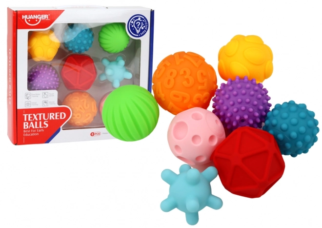 Sensoryball-Set mit verschiedenen Texturen für Babys