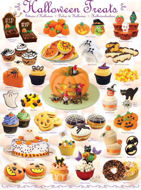 Puzzle Eurographics Halloween-Süßigkeiten 1000 Teile
