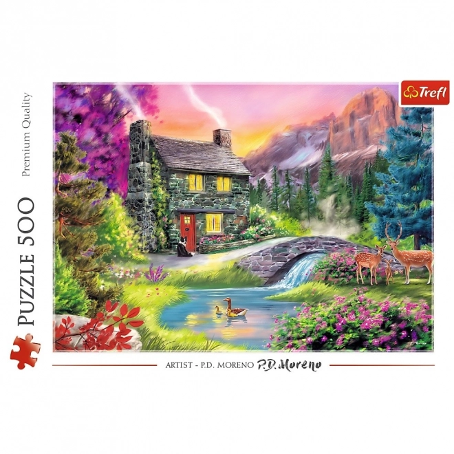 500 Teile Puzzle - Bergidylle