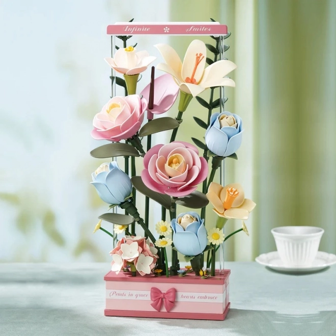 RoboTime 3D Puzzle Blumenbox mit LED-Beleuchtung
