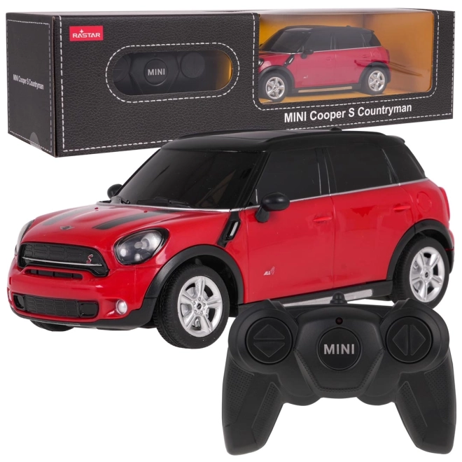 R/C Mini Countryman Rot im Maßstab 1:24 von Rastar – Rot