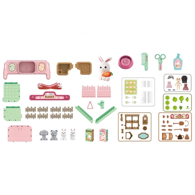 Häschen im Bauernhof-Set 3in1