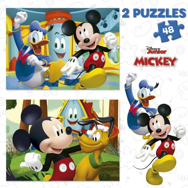 Educa Puzzle: Mickey Mouse im Vergnügungspark