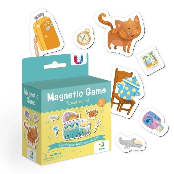 Magnetisches Spiel Katze und Reisen