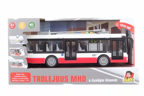 Trolleybus mit tschechischer Stimme