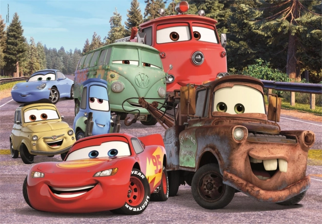 Maxi Puzzle Autos auf der Straße