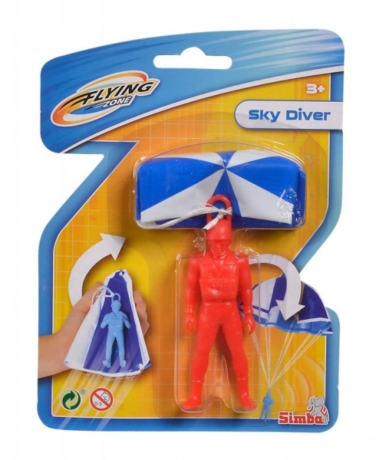 Fallschirmspringer Figur mit Fallschirm