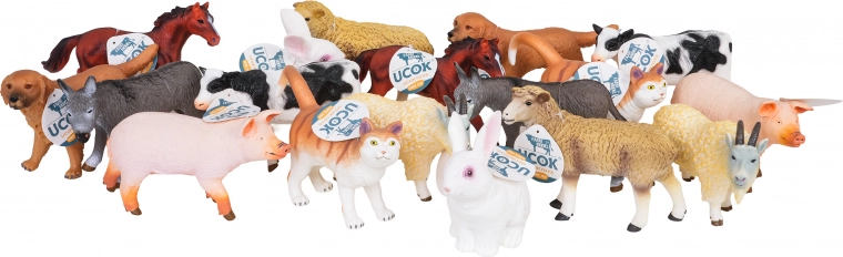 18 detailreiche Figuren für kreatives Spiel