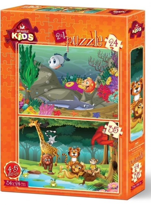 Unterwasser Puzzle für Kinder