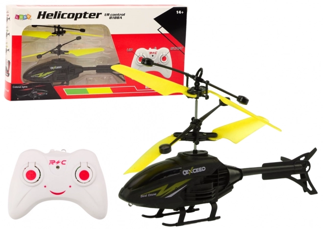 Fernsteuerbarer RC Helikopter mit Gyroskop in Gelb