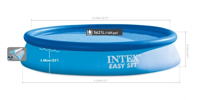 Aufstellpool Easy Set 366x76 cm mit Pumpe
