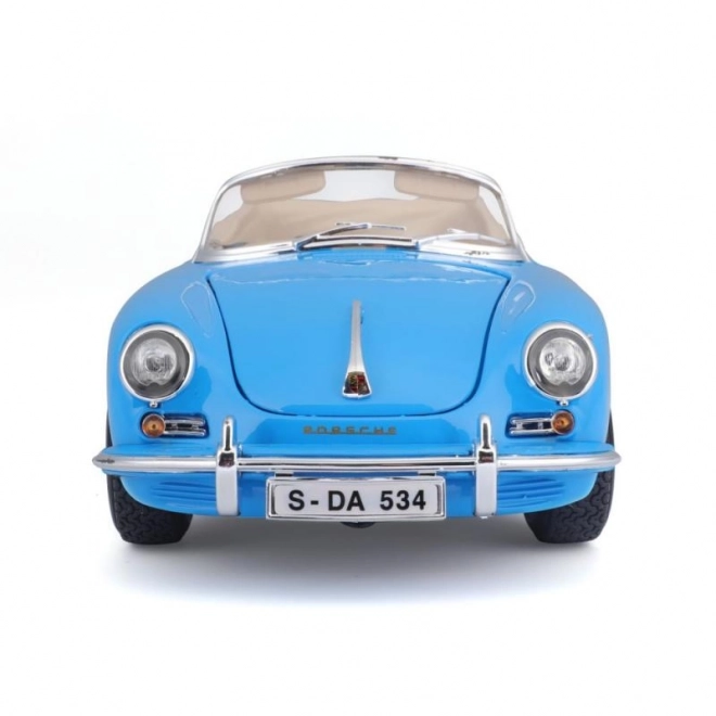 Porsche 356B Cabriolet Modellauto Blau