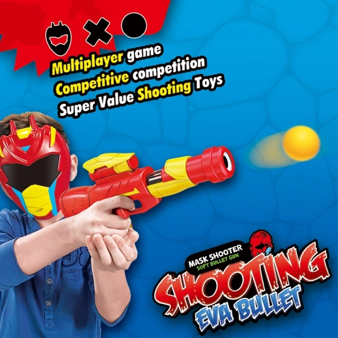 Pistole und Maske Set für Kinder - Woopie