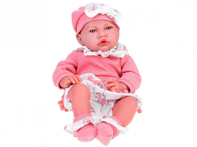 Interaktive Babypuppe Mädchen mit rosa Set