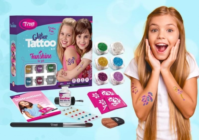 TyToo Funshine Glitzertattoos Set für Mädchen