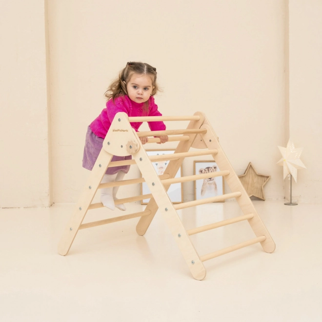 Montessori Kletterdreieck Mini Naturholz