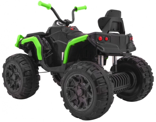Kinder-Batterie-Quad Schwarz/Grün + EVA-Reifen + MP3-Radio + LED-Diode + sanfter Start