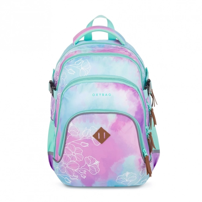 Schulrucksack OXY Scooler Blumen