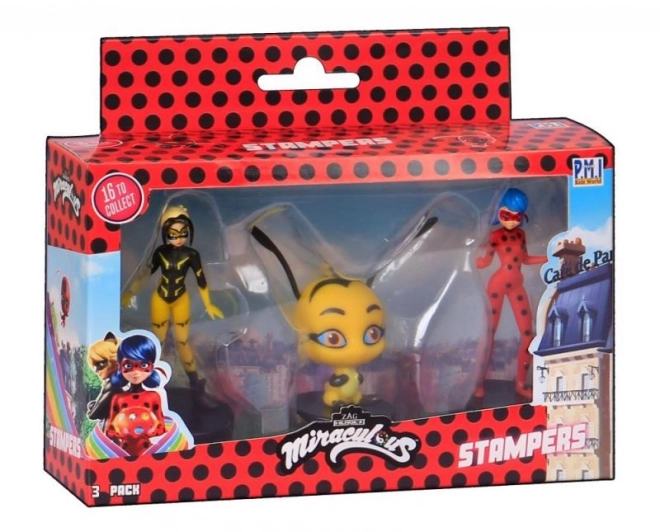 Miraculous: Ladybug und Cat Noir Stempel Figuren Set