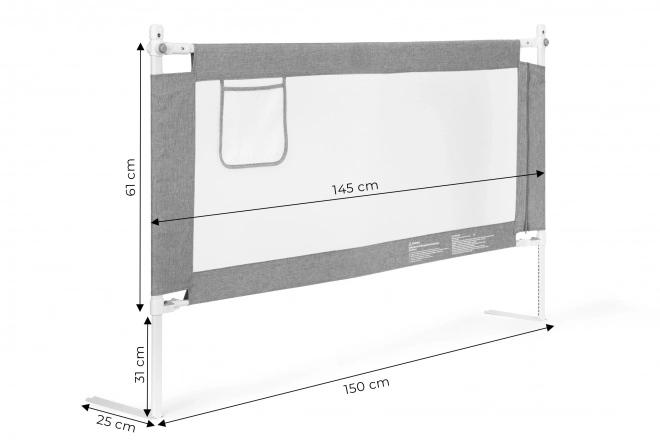 Bettschutzgitter 150 cm für Kinder