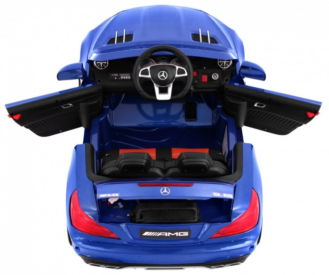 Mercedes AMG SL65 für Kinder Blaue Farbe + Fernbedienung + Gepäckträger + Sitzverstellung + MP3 LED + Langsamer Start