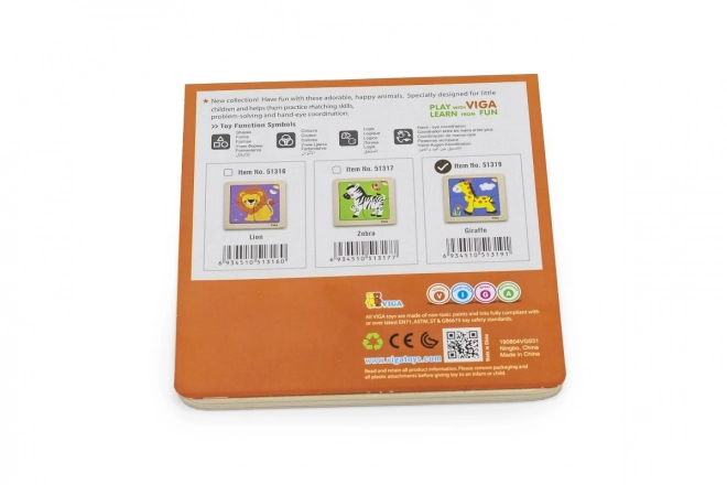 Handliche Holzpuzzle Giraffe von Viga