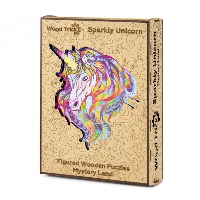 Holz Puzzle Regenbogen Einhorn