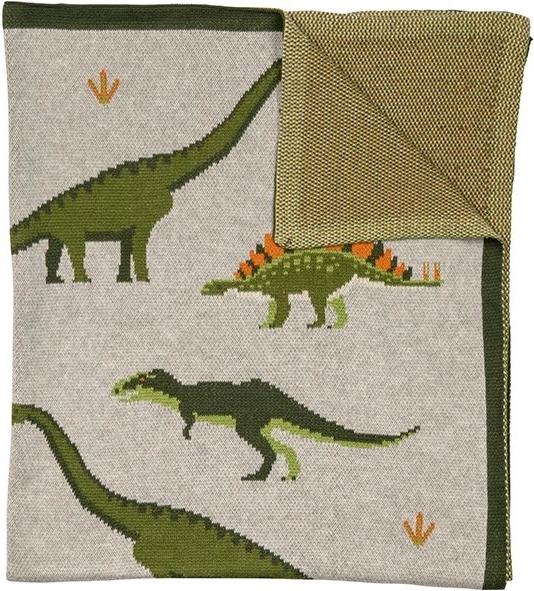 Baumwolldecke Nature Planet Dinosaurier