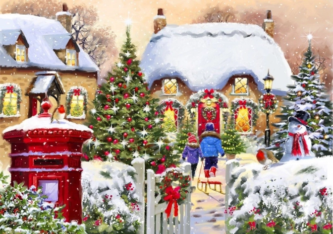 Puzzle Winterhäuschen 1000 Teile