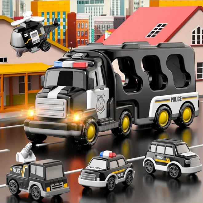 Woopie policia abschleppwagen set