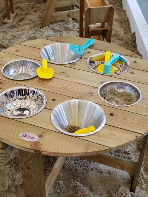 Klassischer welt edu pädagogischer gartentisch mit 6 funktionen
