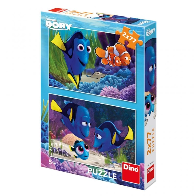 Zwei Puzzles mit je 77 Teilen