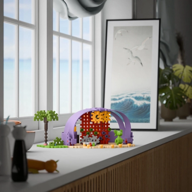 Kreatives Bauset Mini Waffle - Diplodok und Szene 148 Teile