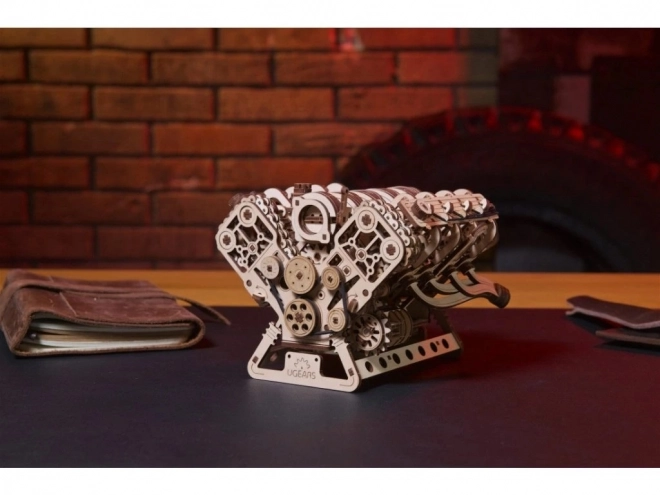 Ugears 3D Holzmechanik Puzzle V8 Motor