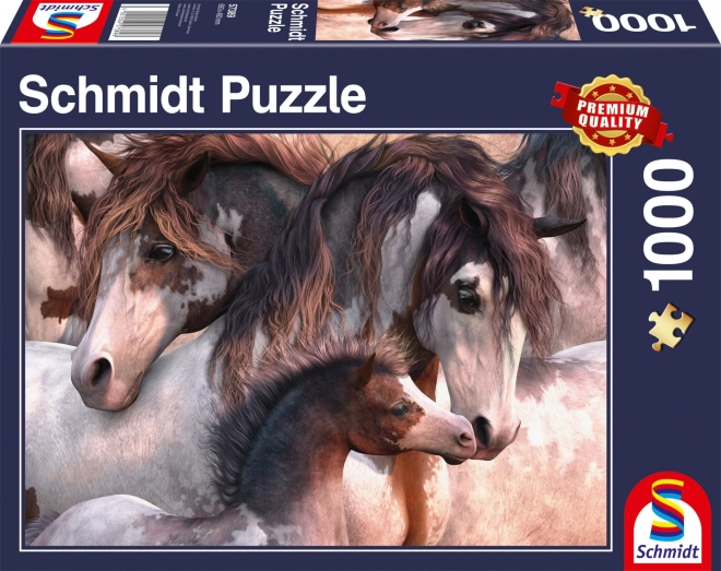 Puzzle Schmidt Pinto-Pferde 1000 Teile