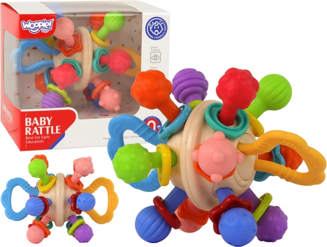 Bunte Sensorik Kugel WOOPIE für Säuglinge