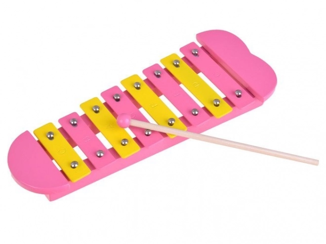 Holz-Instrumenten-Set: Xylophon, Tamburin und Maracas