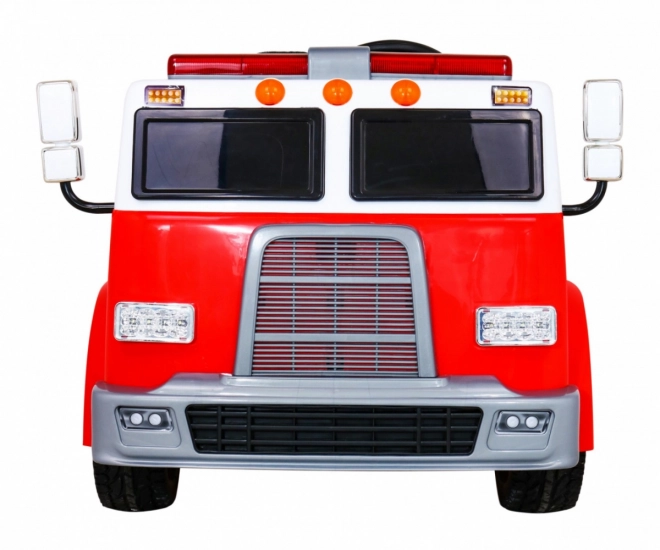 Kinderspielzeug-Feuerwehrauto mit Batterie + Wasserspritze + Megafon + Feuerwehrhahn + Steuerung
